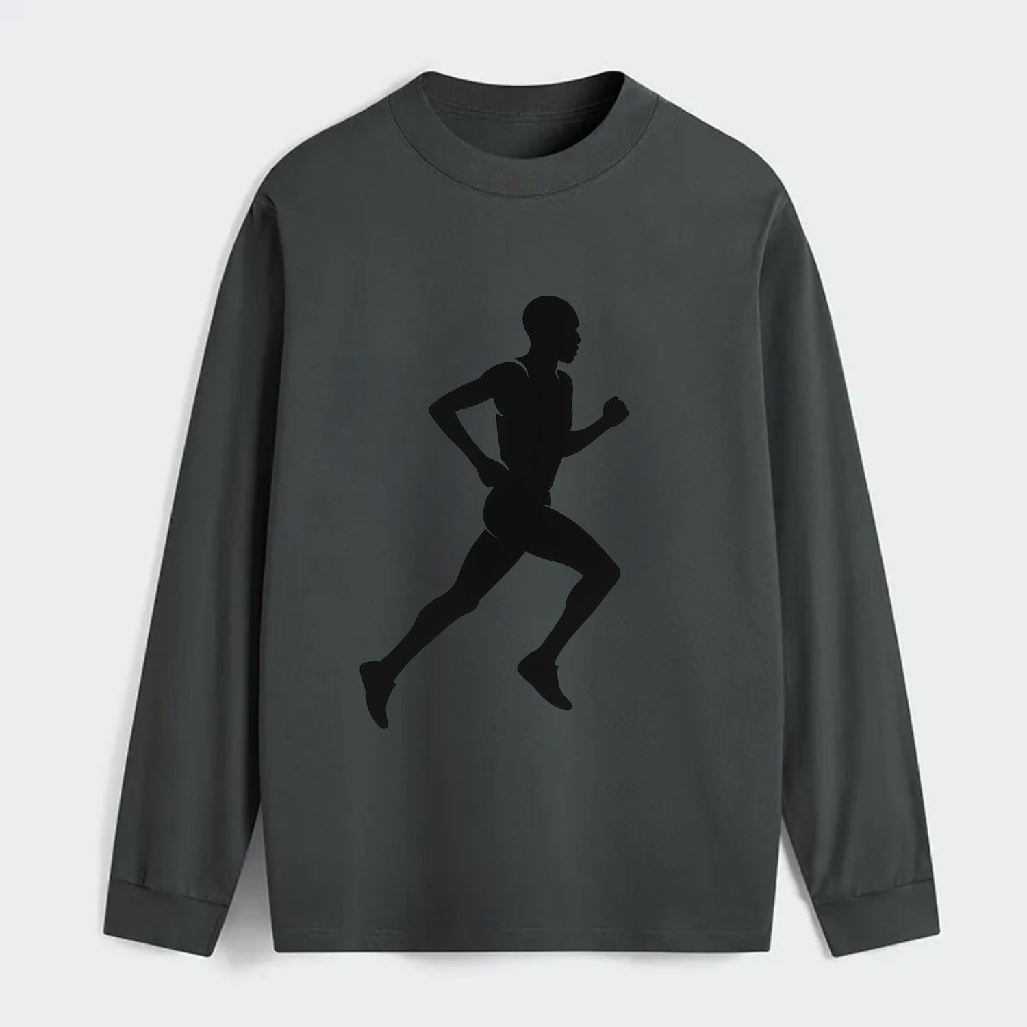 Kenyan distance runner stride - Classic Long Sleeve Shirt - Gray