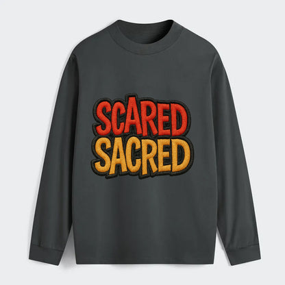 SCARED;SACRED JOURNEY Spiritual Purple Hat - Classic Long Sleeve Shirt - Gray