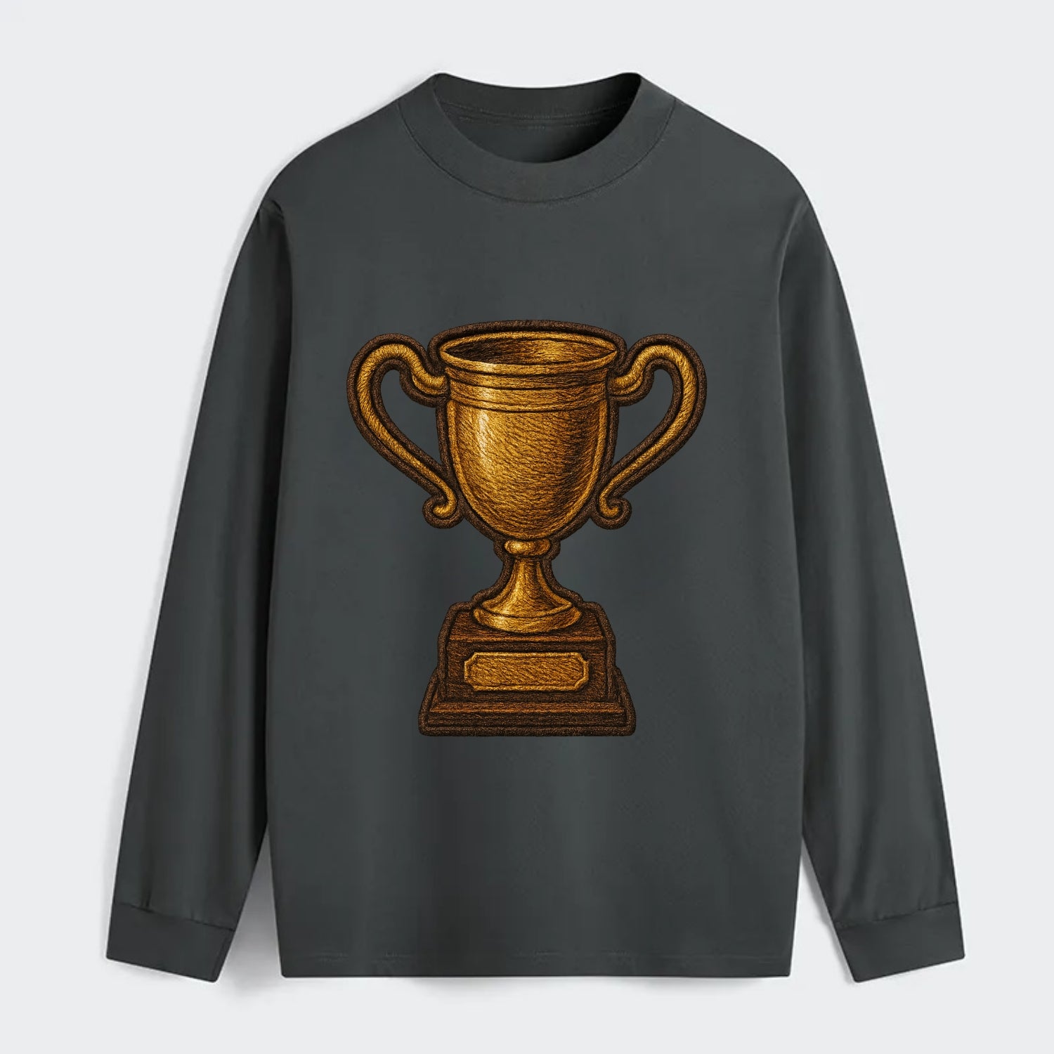 Trophy Cup  - Classic Long Sleeve Shirt - Gray