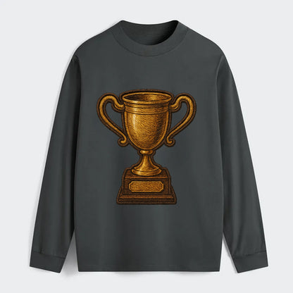 Trophy Cup  - Classic Long Sleeve Shirt - Gray