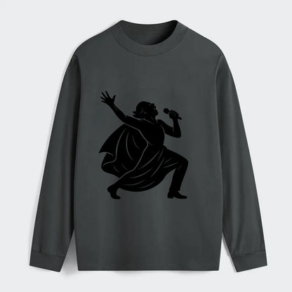 Opera singer powerful finale - Classic Long Sleeve Shirt - Gray