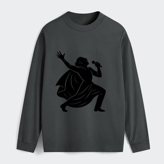 Opera singer powerful finale - Classic Long Sleeve Shirt - Gray