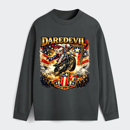 Daredevil Stunt Rider - Classic Long Sleeve Shirt - Gray