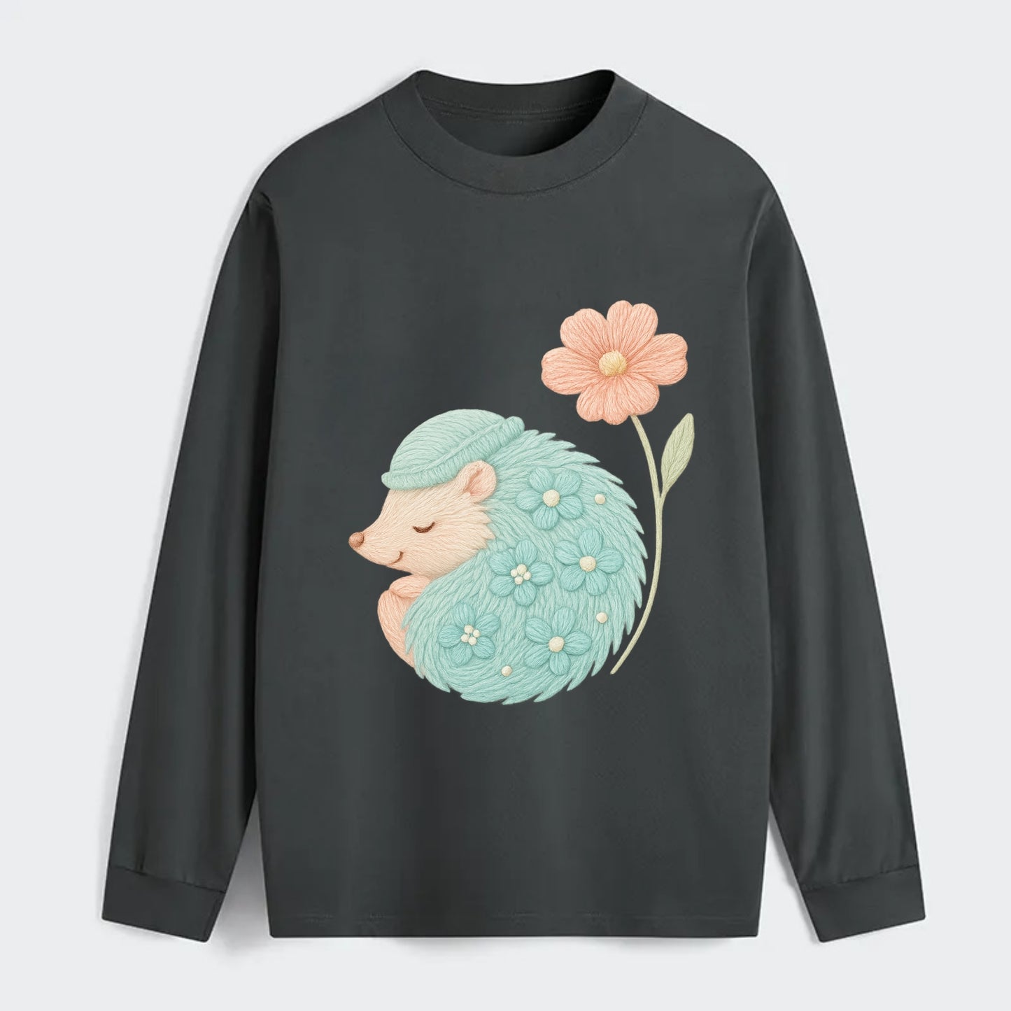 Aqua Hedgehog - Classic Long Sleeve Shirt - Gray