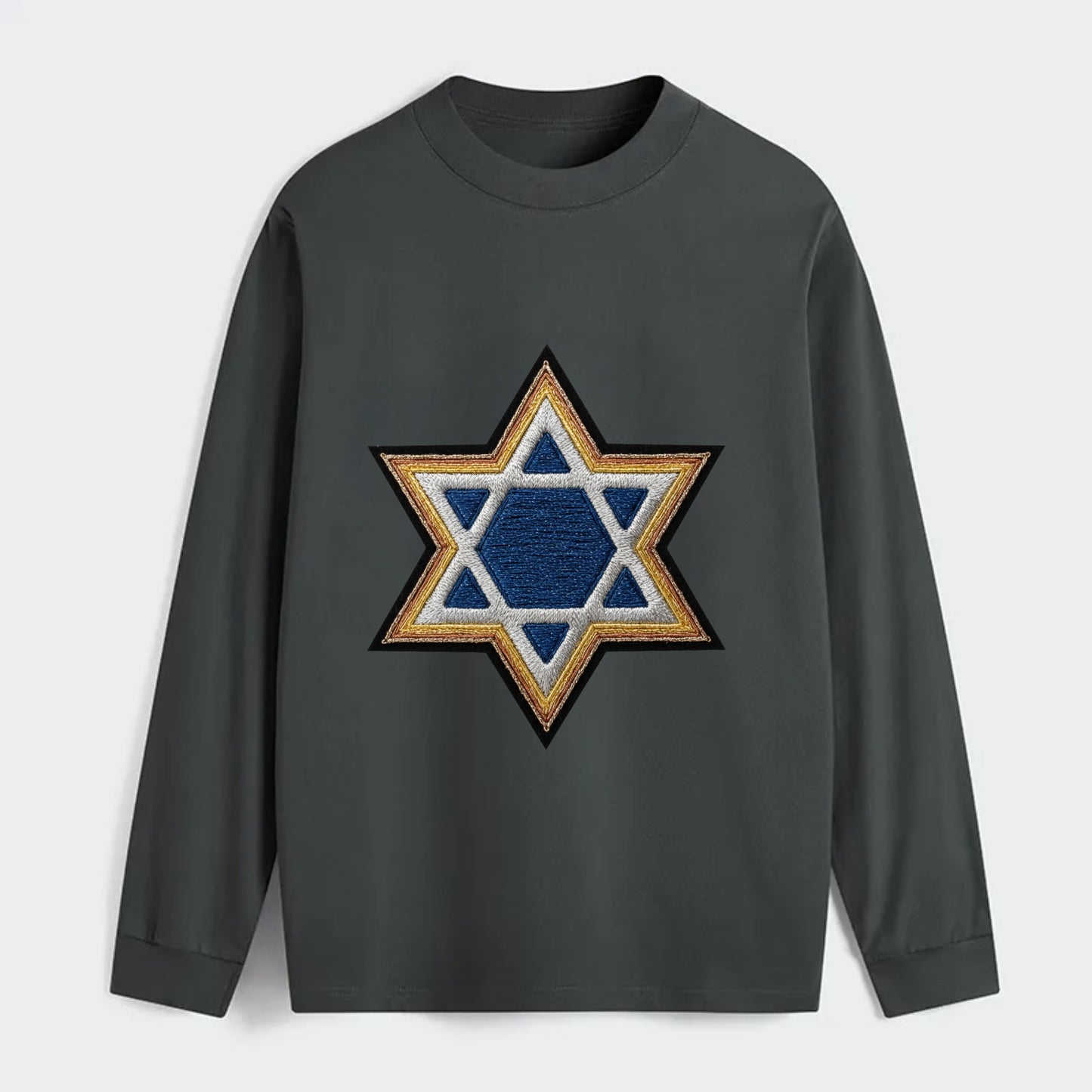 Star of David - Classic Long Sleeve Shirt - Gray