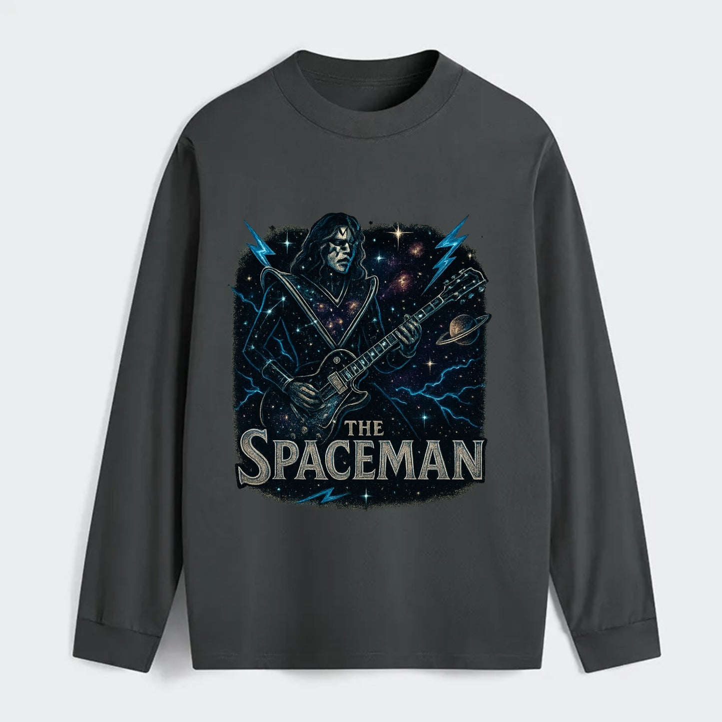Spaceman Constellation - Classic Long Sleeve Shirt - Gray