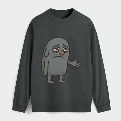 FOLLOWERS ARE GHOSTS | Transparent crowd following - Classic Long Sleeve Shirt - Gray
