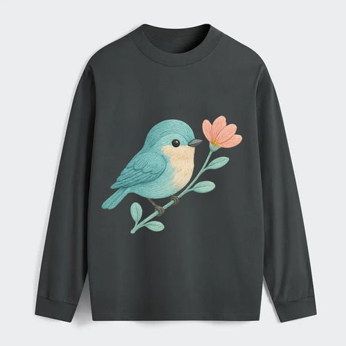 Aqua Chickadee - Classic Long Sleeve Shirt