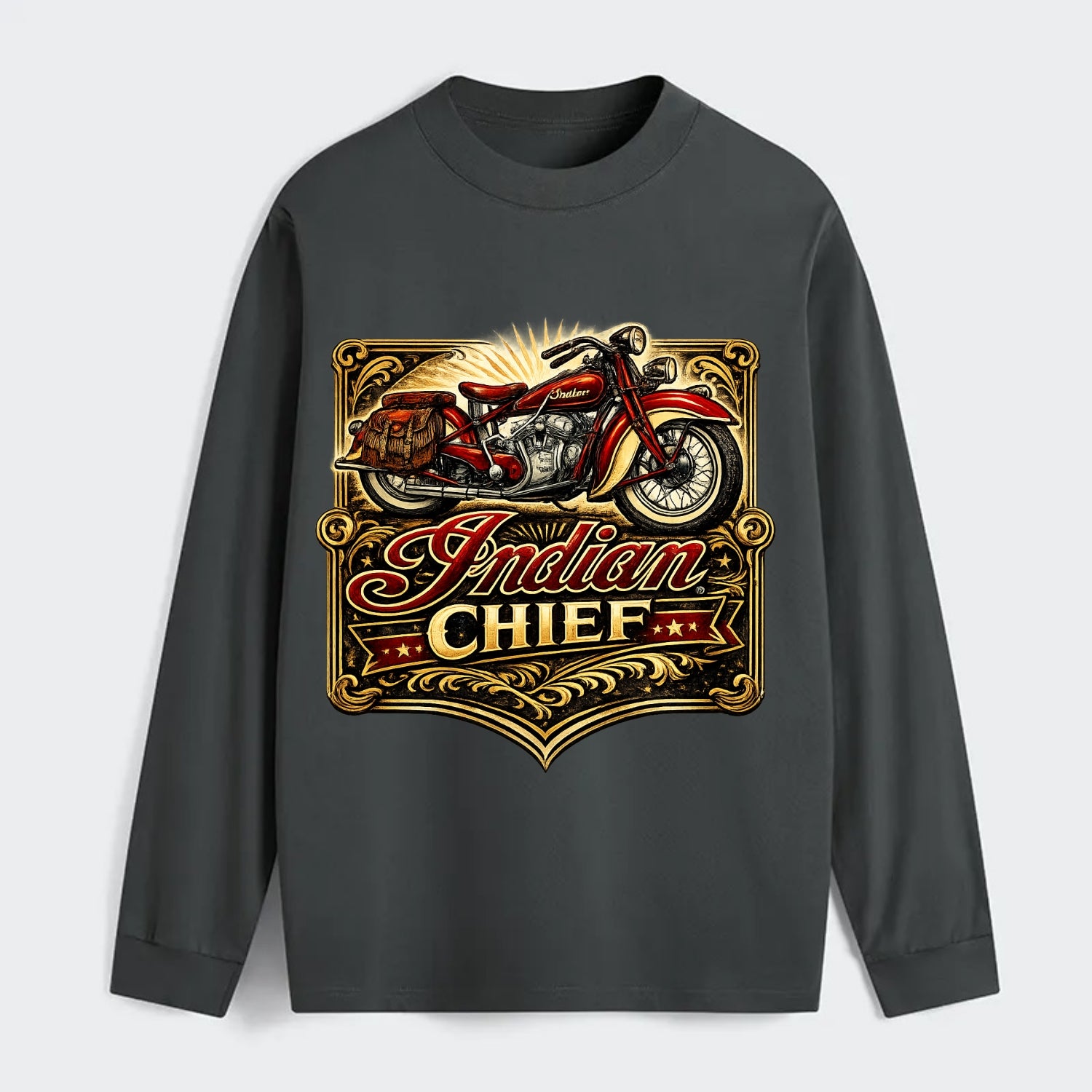 Classic Indian Chief - Classic Long Sleeve Shirt - Gray