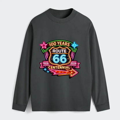 CENTENNIAL BADGE | 100 Years celebration emblem | 1926-2026 dates | - Classic Long Sleeve Shirt - Gray