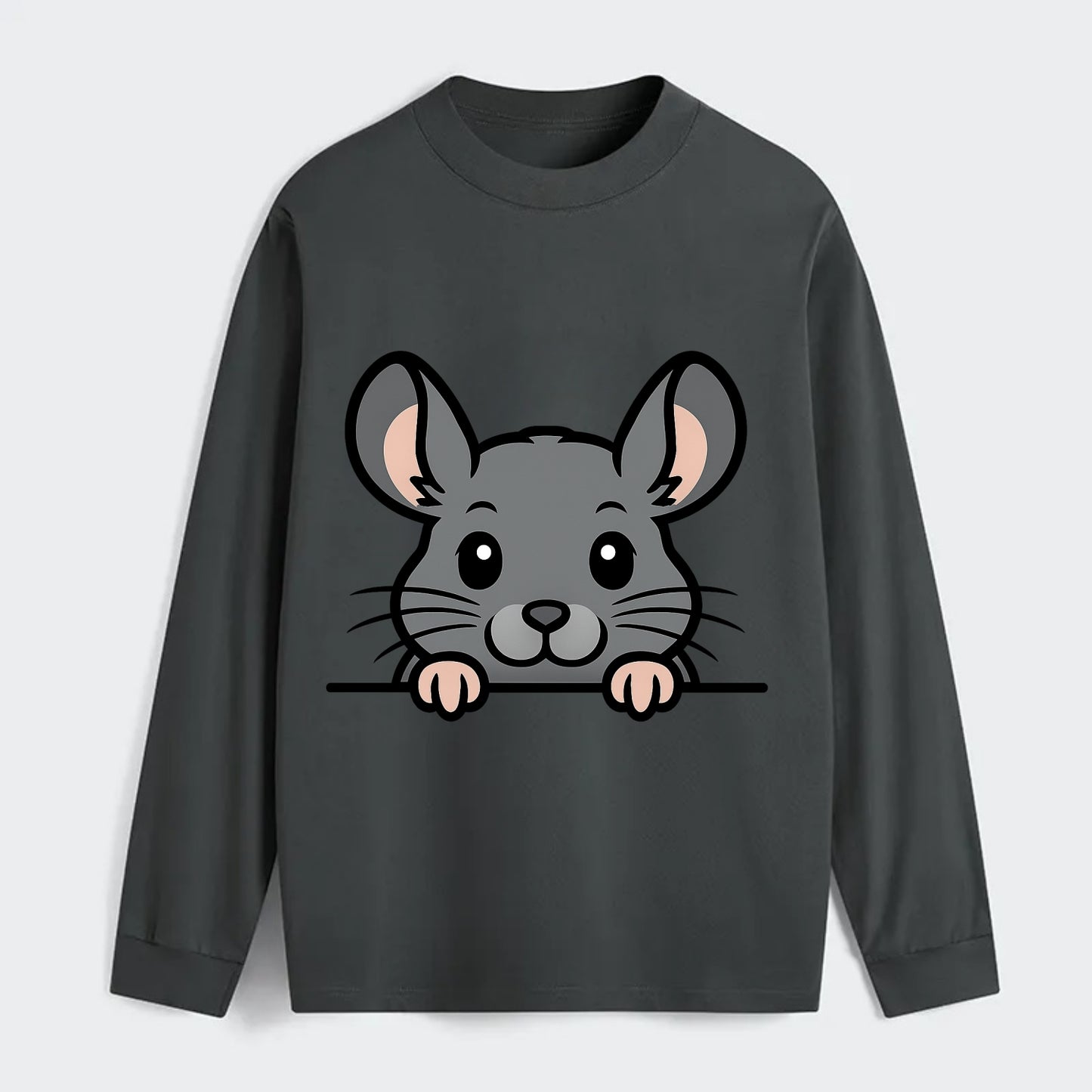 Chinchilla  - Classic Long Sleeve Shirt - Gray