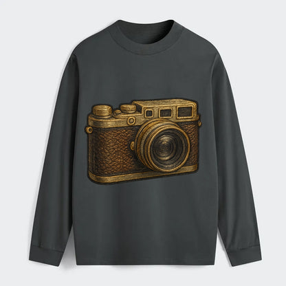 Film Camera  - Classic Long Sleeve Shirt - Gray