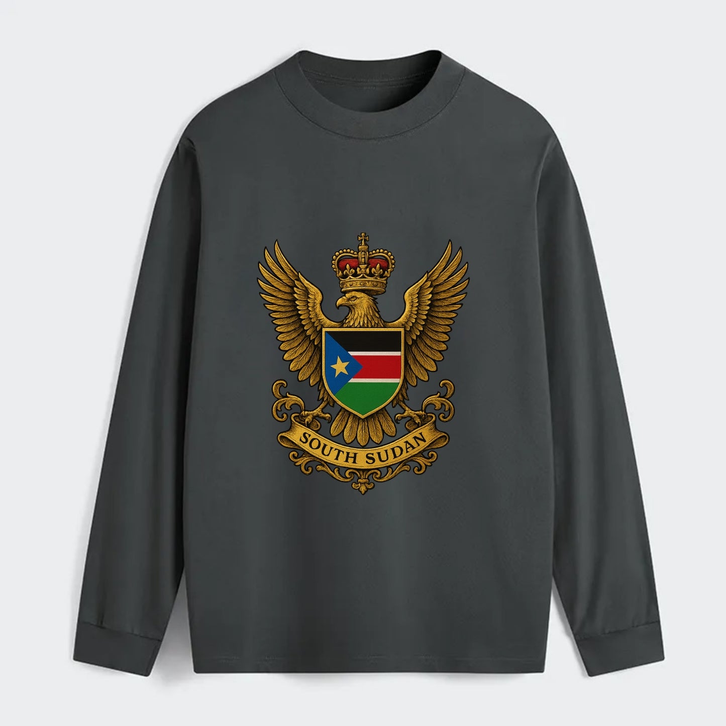 South Sudan Royal Logo - Classic Long Sleeve Shirt - Gray