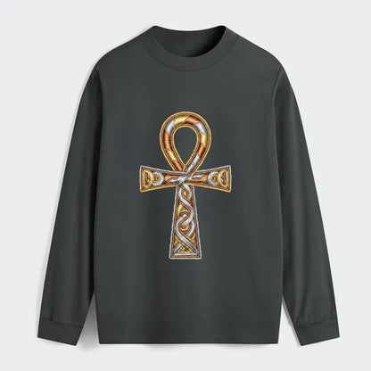 Ankh of Life - Classic Long Sleeve Shirt - Gray