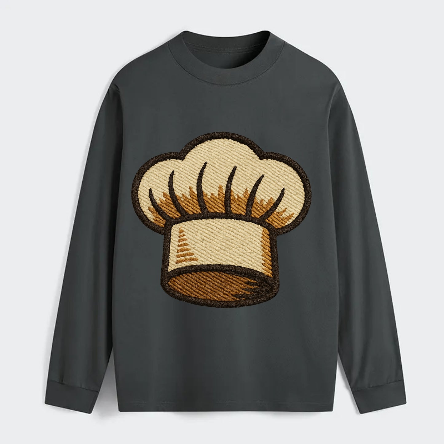Chef Hat  - Classic Long Sleeve Shirt - Gray