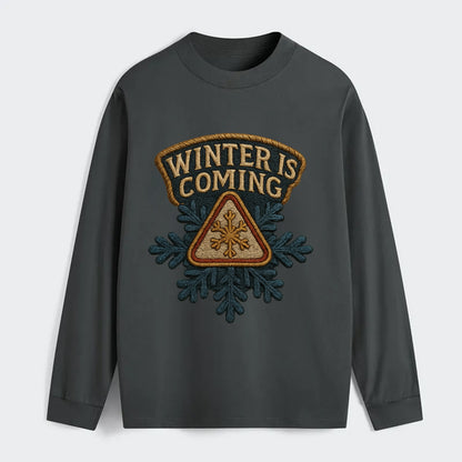 Winter Is Coming  - Classic Long Sleeve Shirt - Gray
