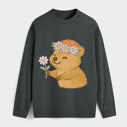 Quokka Daisy Chain - Classic Long Sleeve Shirt - Gray