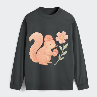Coral Squirrel - Classic Long Sleeve Shirt - Gray