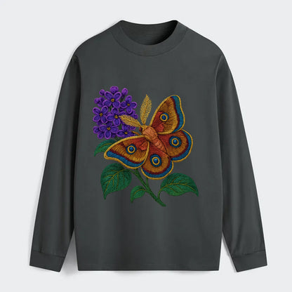 Polyphemus Moth - Classic Long Sleeve Shirt - Gray