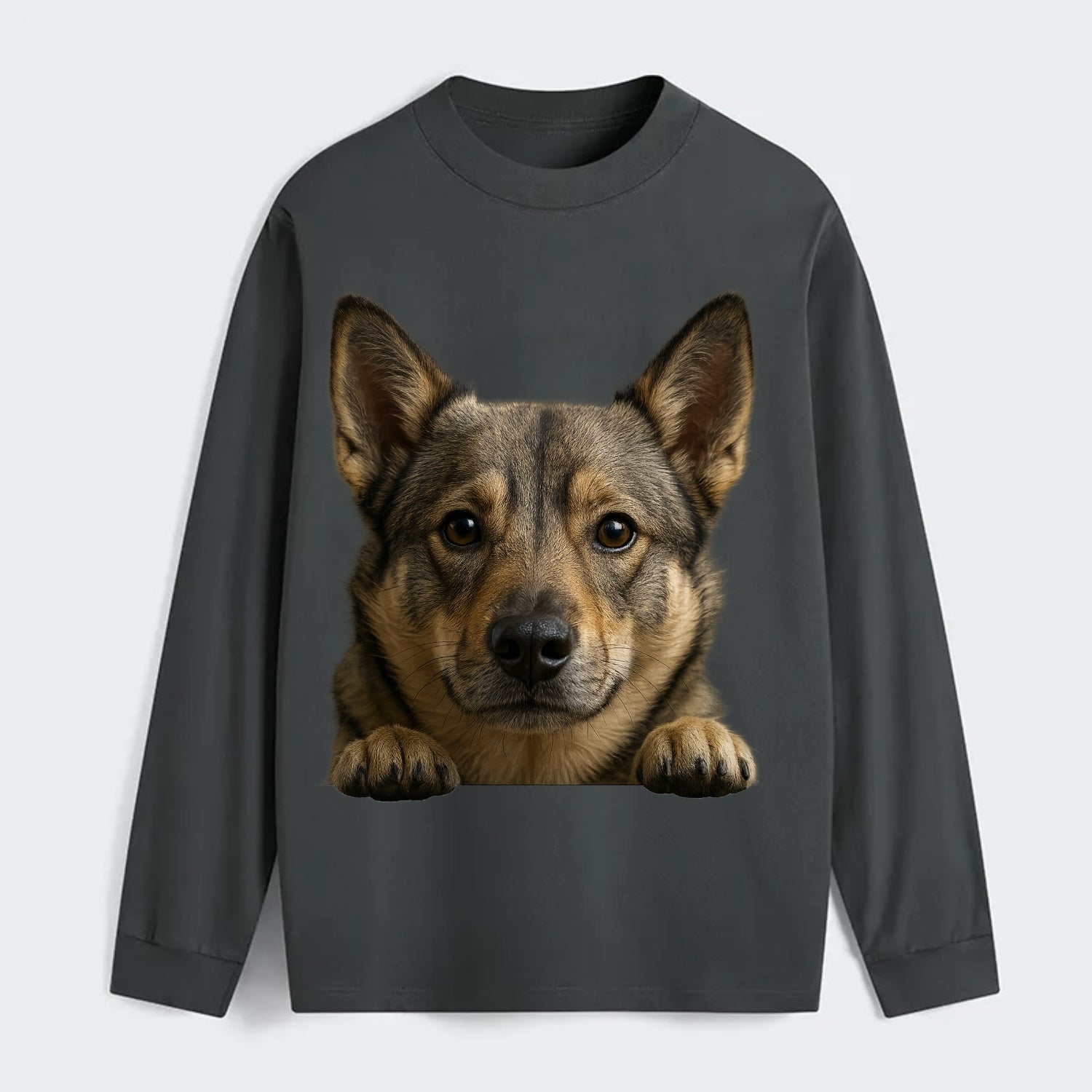 Swedish Vallhund  - Classic Long Sleeve Shirt - Gray