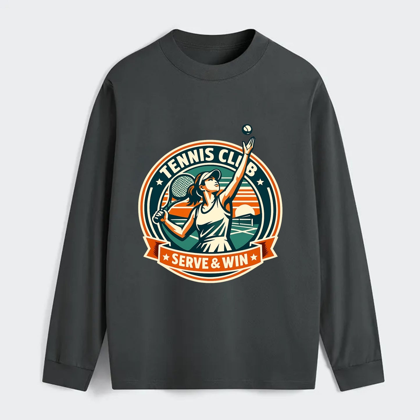 Ace of the Court - Classic Long Sleeve Shirt - Gray