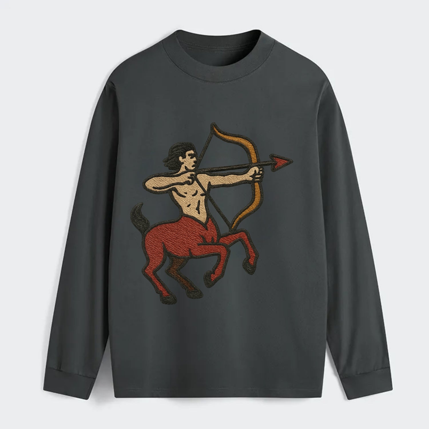 Sagittarius Arrow  - Classic Long Sleeve Shirt - Gray