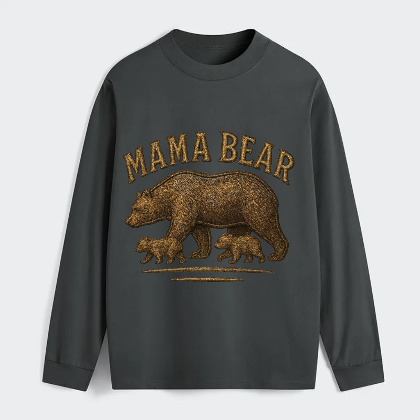 Mama Bear  - Classic Long Sleeve Shirt - Gray