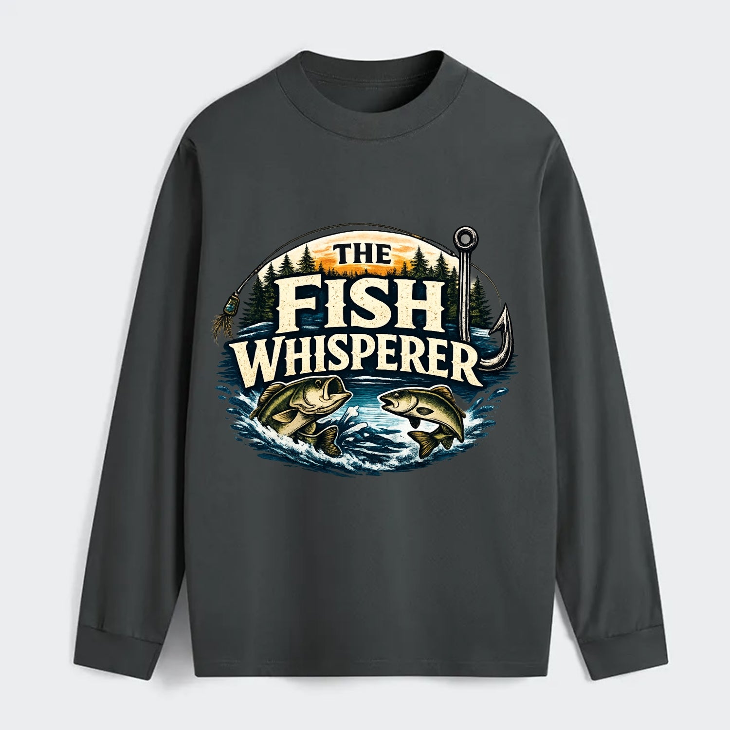 The Fish Whisperer - Classic Long Sleeve Shirt - Gray