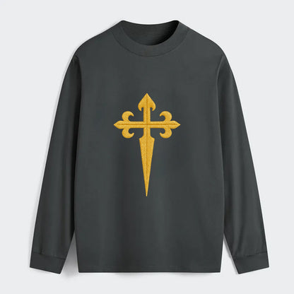 Order Of Santiago Cross - Classic Long Sleeve Shirt - Gray