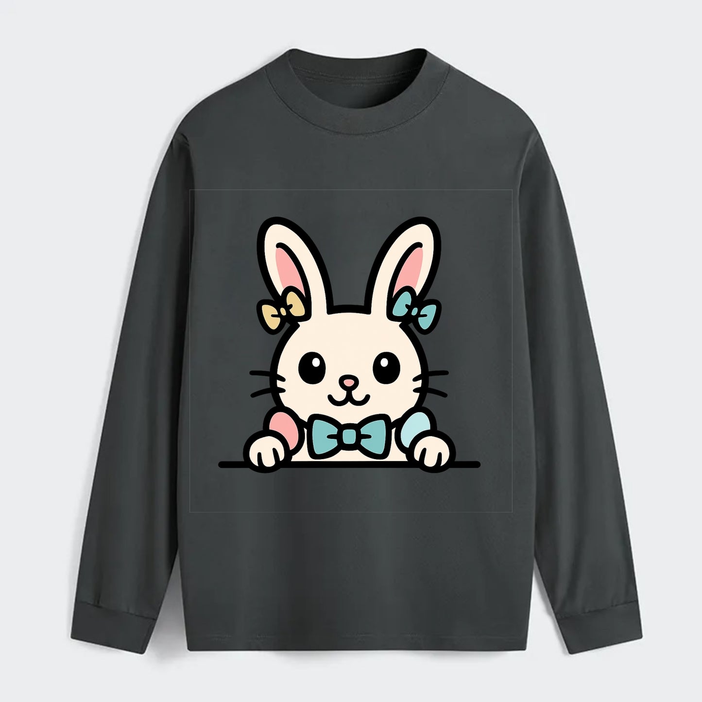 Easter Bunny  - Classic Long Sleeve Shirt - Gray