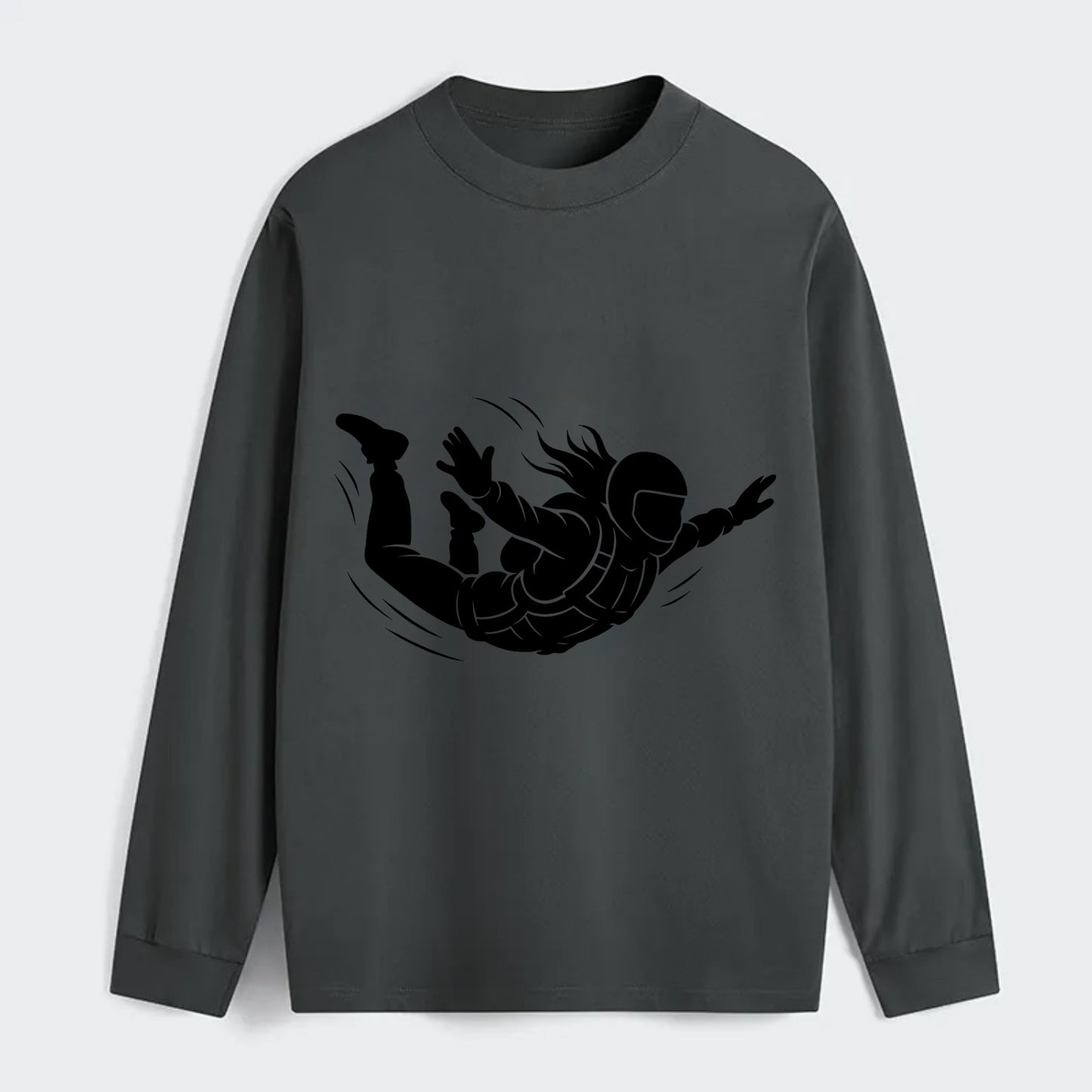 Skydiver free-fall position - Classic Long Sleeve Shirt - Gray