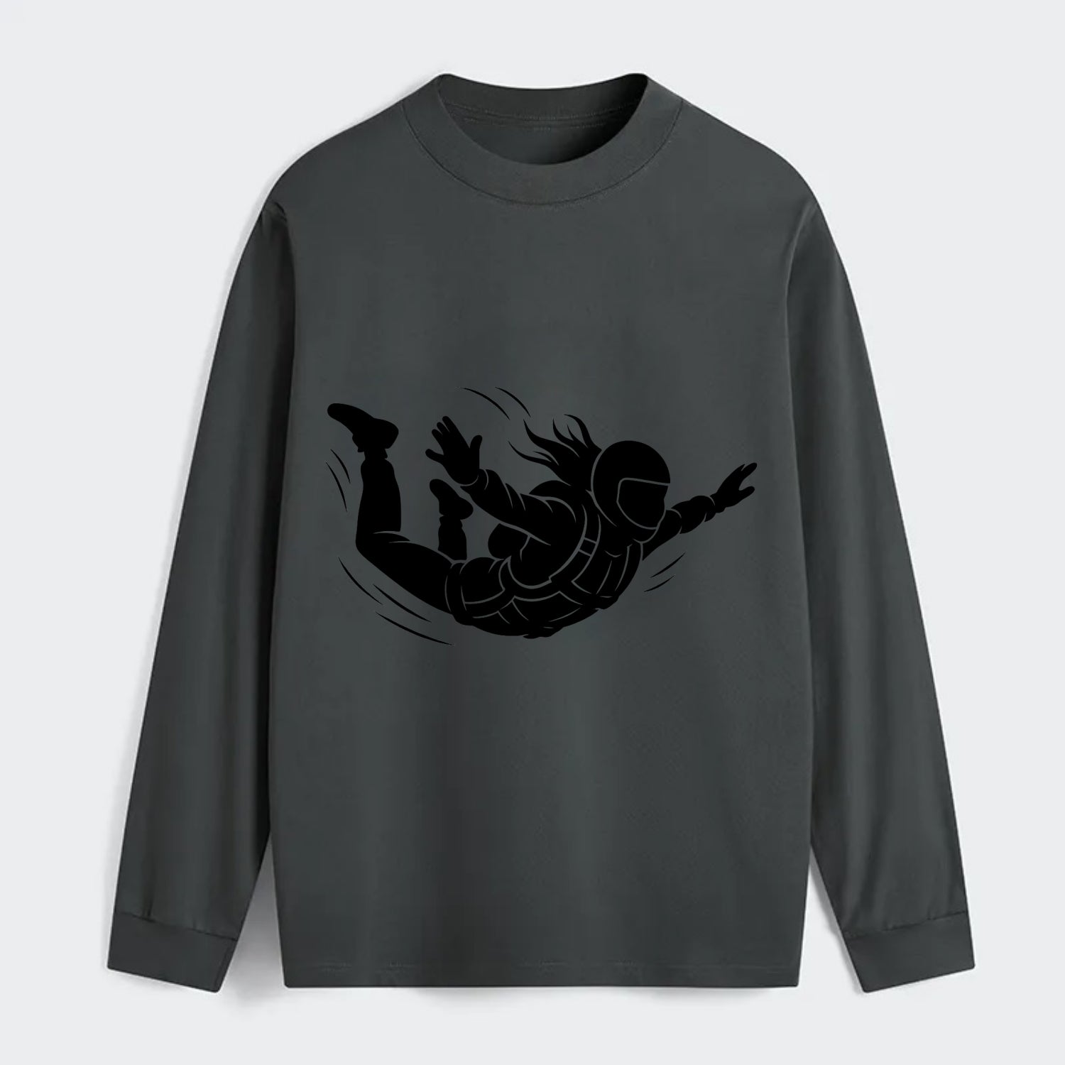 Skydiver free-fall position - Classic Long Sleeve Shirt - Gray