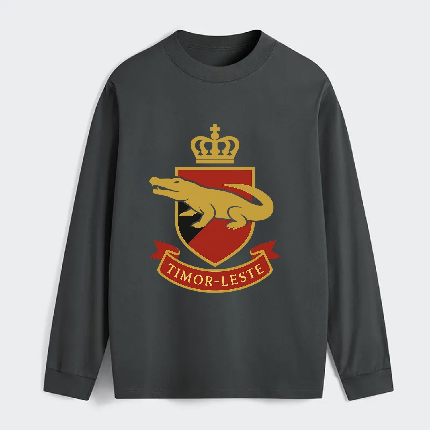 Timor-Leste Royal Logo  - Classic Long Sleeve Shirt - Gray