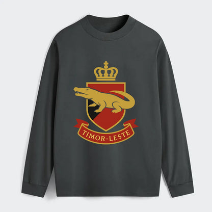 Timor-Leste Royal Logo  - Classic Long Sleeve Shirt - Gray