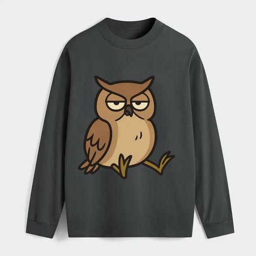 The Owl Judging Silently - Classic Long Sleeve Shirt
