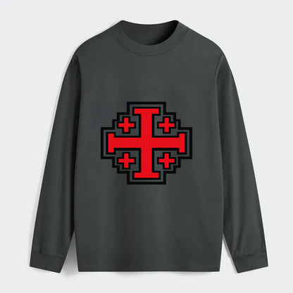 Heritage of Faith - Classic Long Sleeve Shirt - Gray