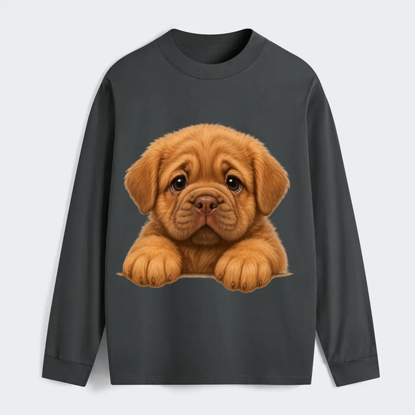 Neapolitan Mastiff  - Classic Long Sleeve Shirt - Gray