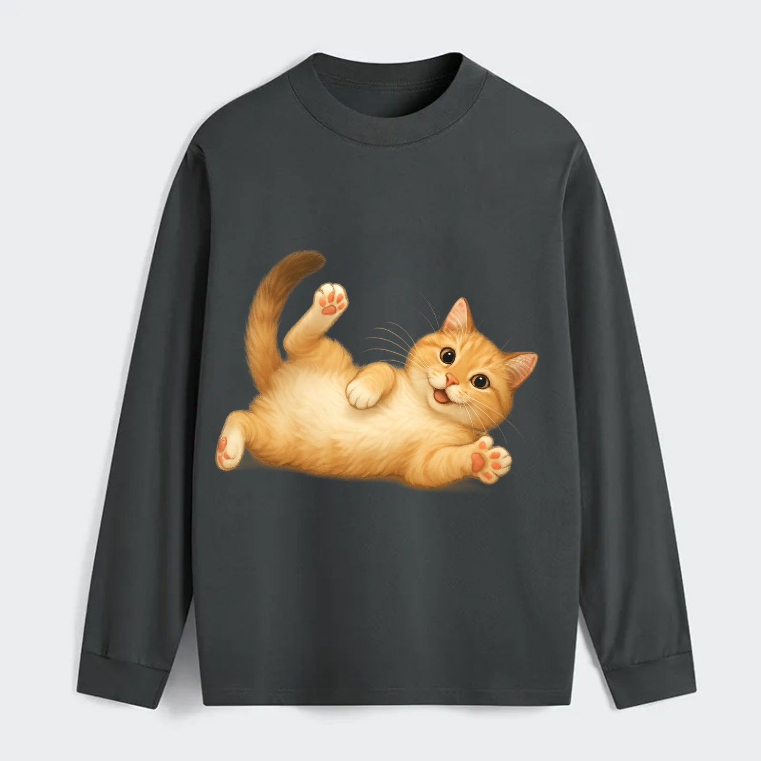 Therapy Cat  - Classic Long Sleeve Shirt - Gray
