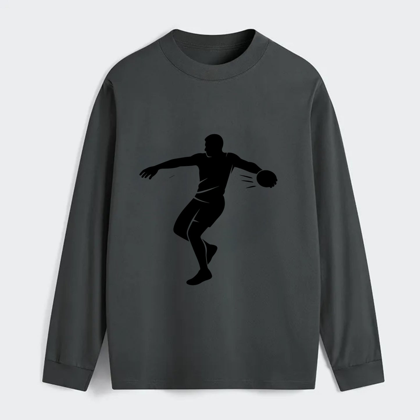 Discus thrower spinning release - Classic Long Sleeve Shirt - Gray