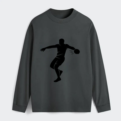 Discus thrower spinning release - Classic Long Sleeve Shirt - Gray