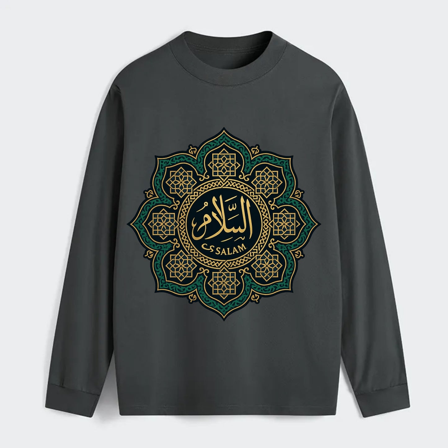 As-Salam Mandala - Classic Long Sleeve Shirt - Gray