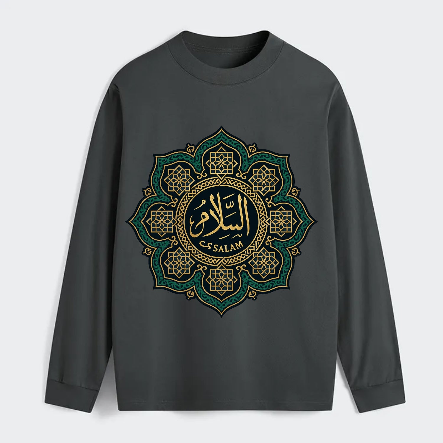 As-Salam Mandala - Classic Long Sleeve Shirt - Gray