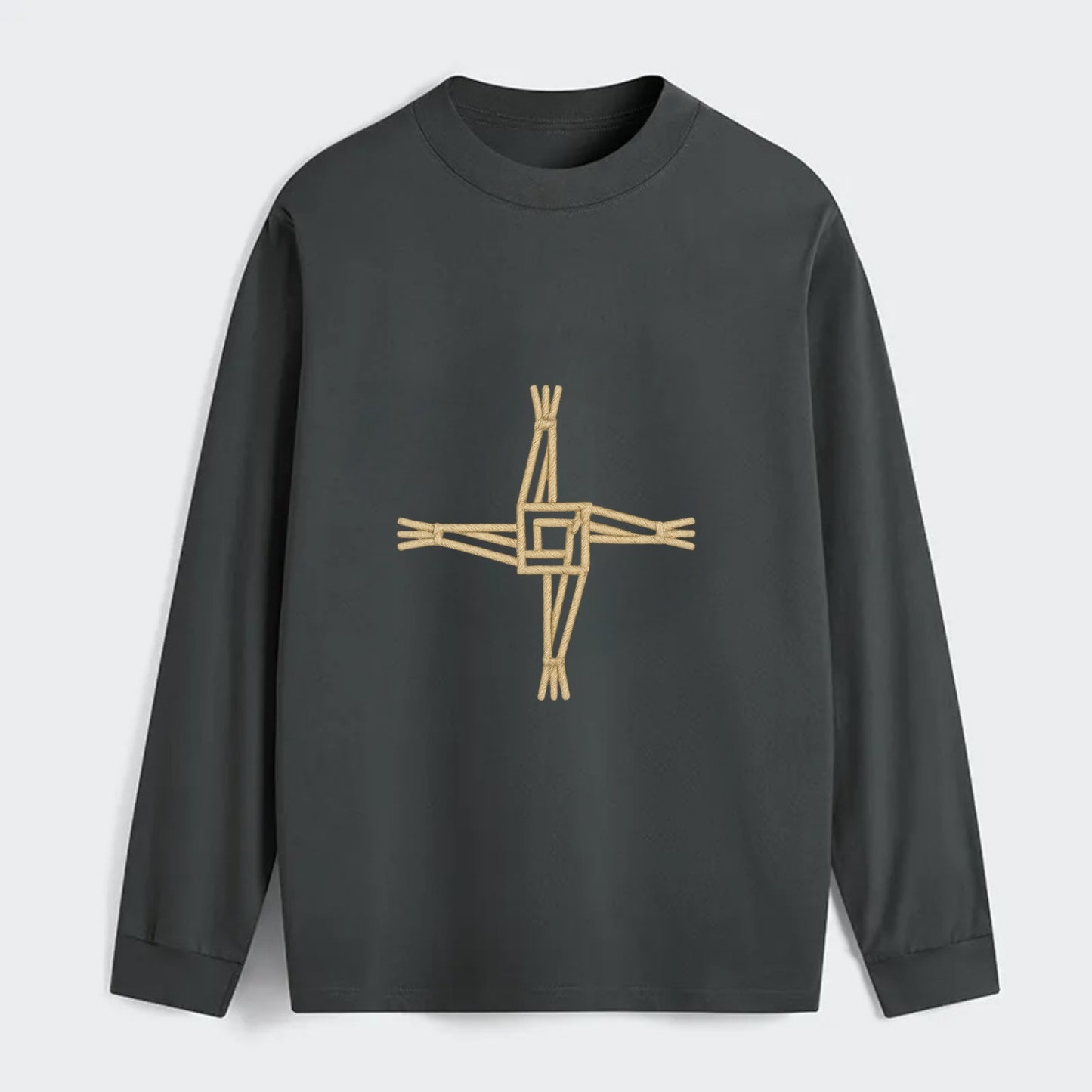 Saint Brigid's Cross  - Classic Long Sleeve Shirt - Gray