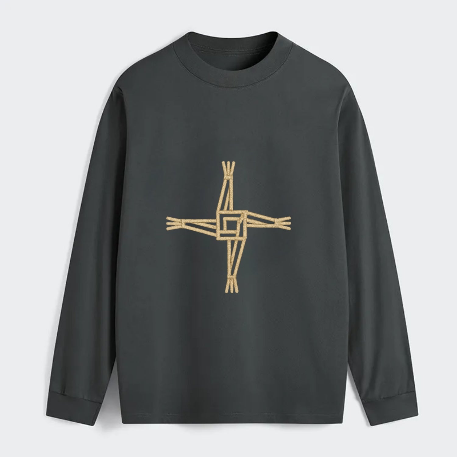 Saint Brigid's Cross  - Classic Long Sleeve Shirt - Gray