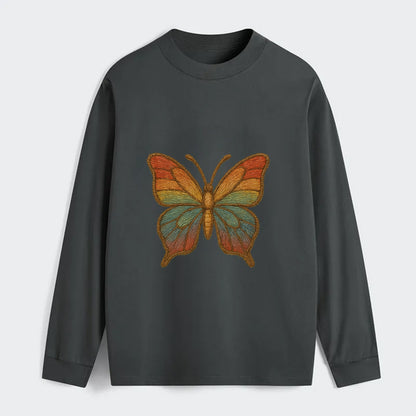 Butterfly Transformation  - Classic Long - Classic Long Sleeve Shirt - Gray