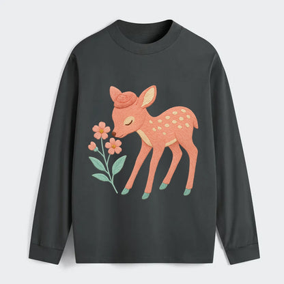 Coral Fawn - Classic Long Sleeve Shirt - Gray