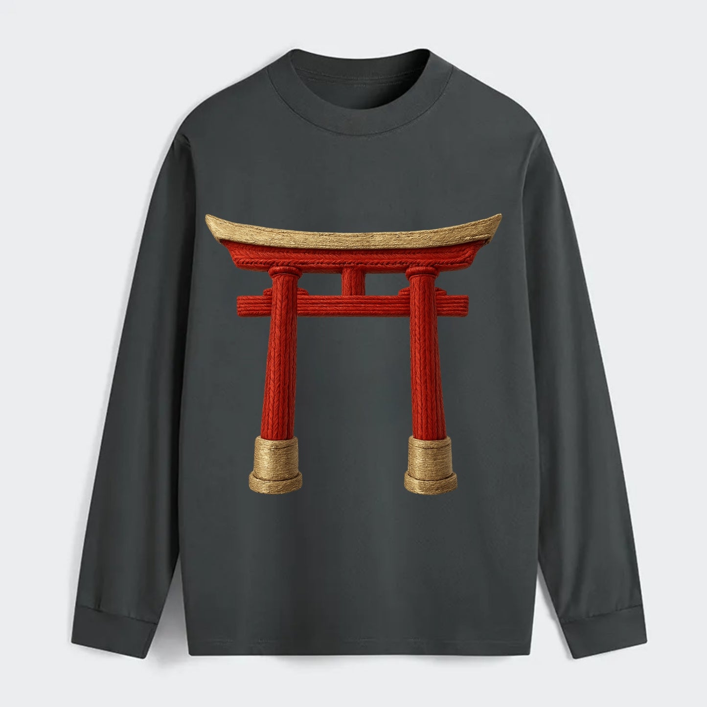 Japanese Torii Gate  - Classic Long Sleeve Shirt - Gray