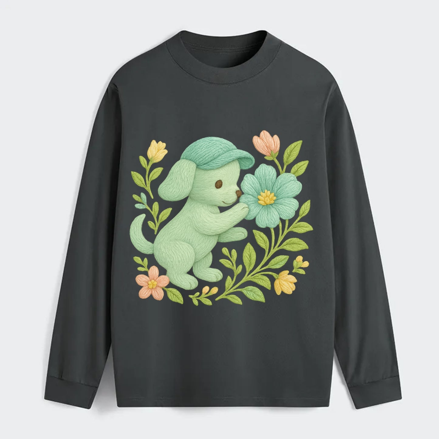 Mint Puppy - Classic Long Sleeve Shirt - Gray