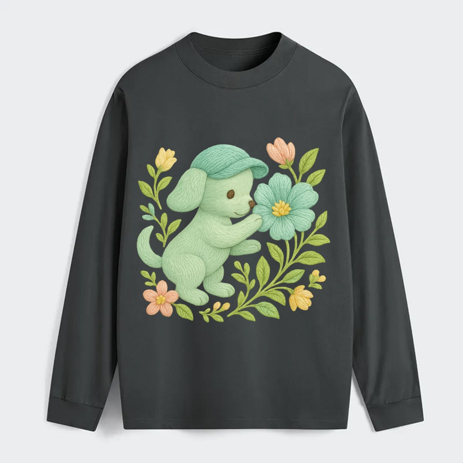 Mint Puppy - Classic Long Sleeve Shirt - Gray