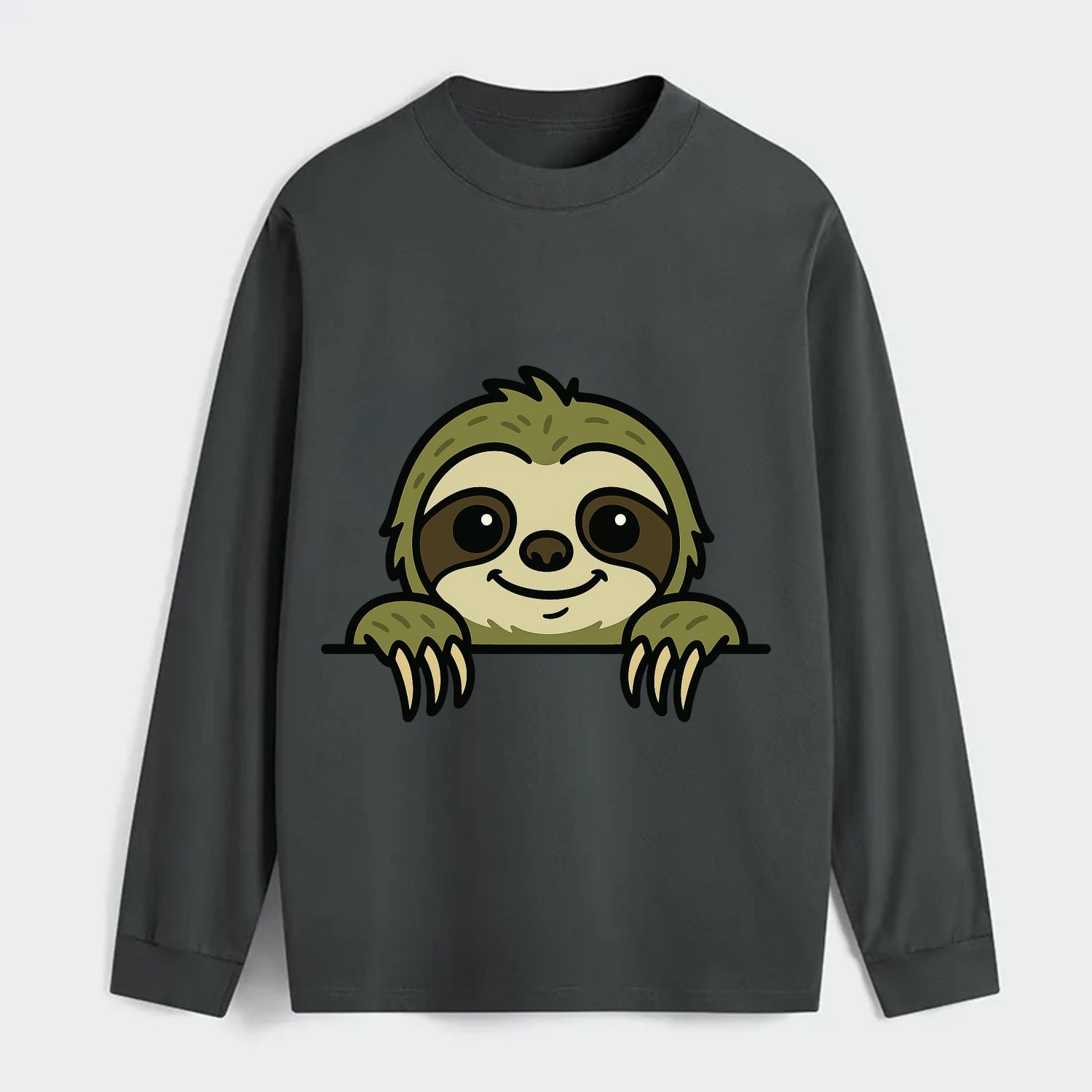 Sloth  - Classic Long Sleeve Shirt - Gray